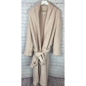 BAREFOOT DREAMS CozyChic Robe Pink Clean Beach Classic Tie Pockets Long Size 1
